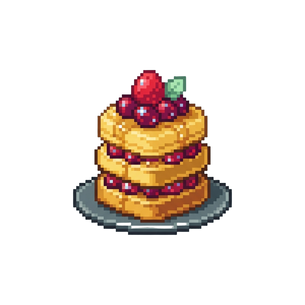 A Towering Golden Dessert Tower with Sparkling Berries