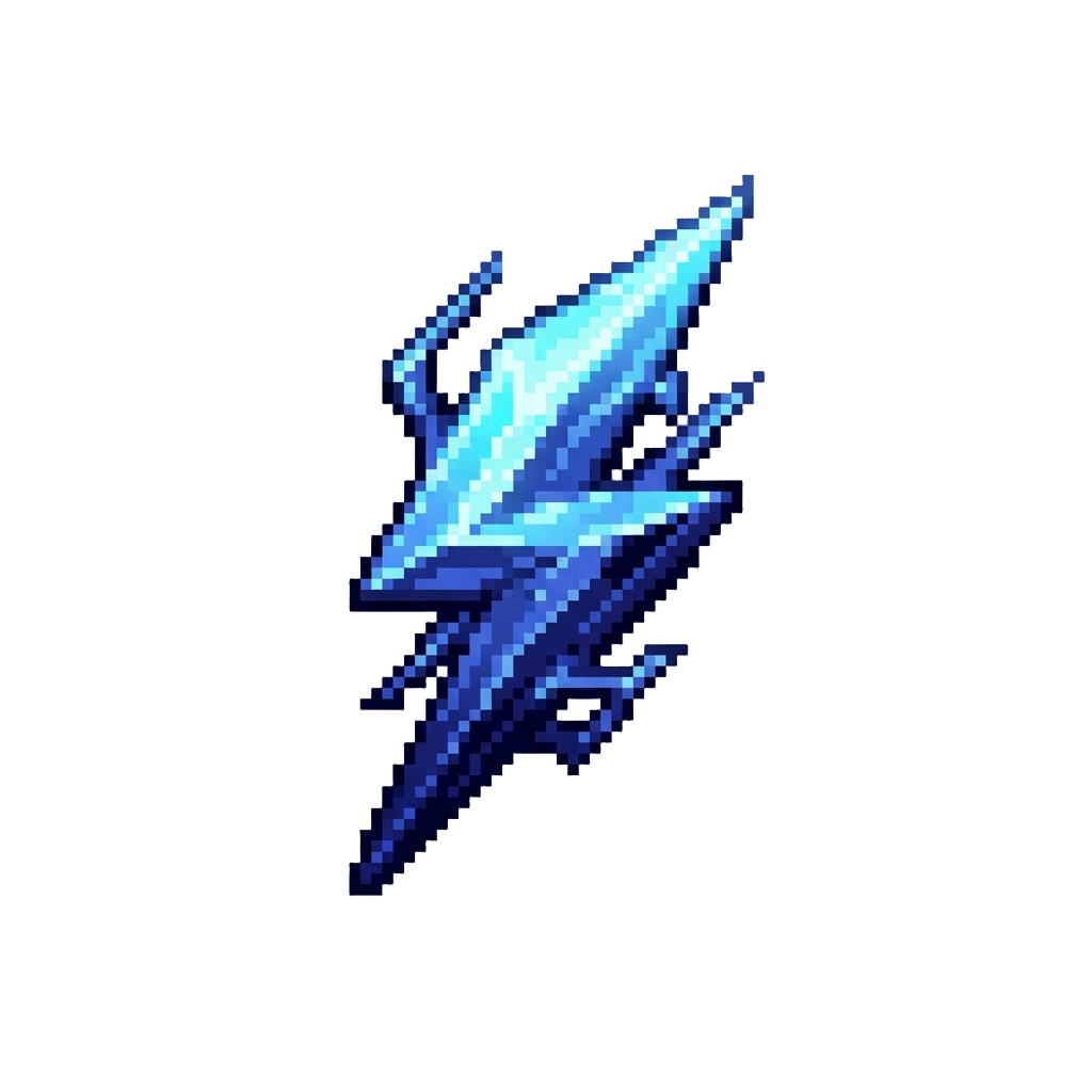 Blinding Midnight-blue Lightning