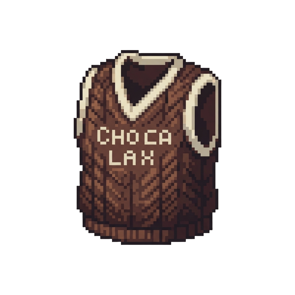 An Itchy Woolen Vest Saying 'chocolate & Snorlax'