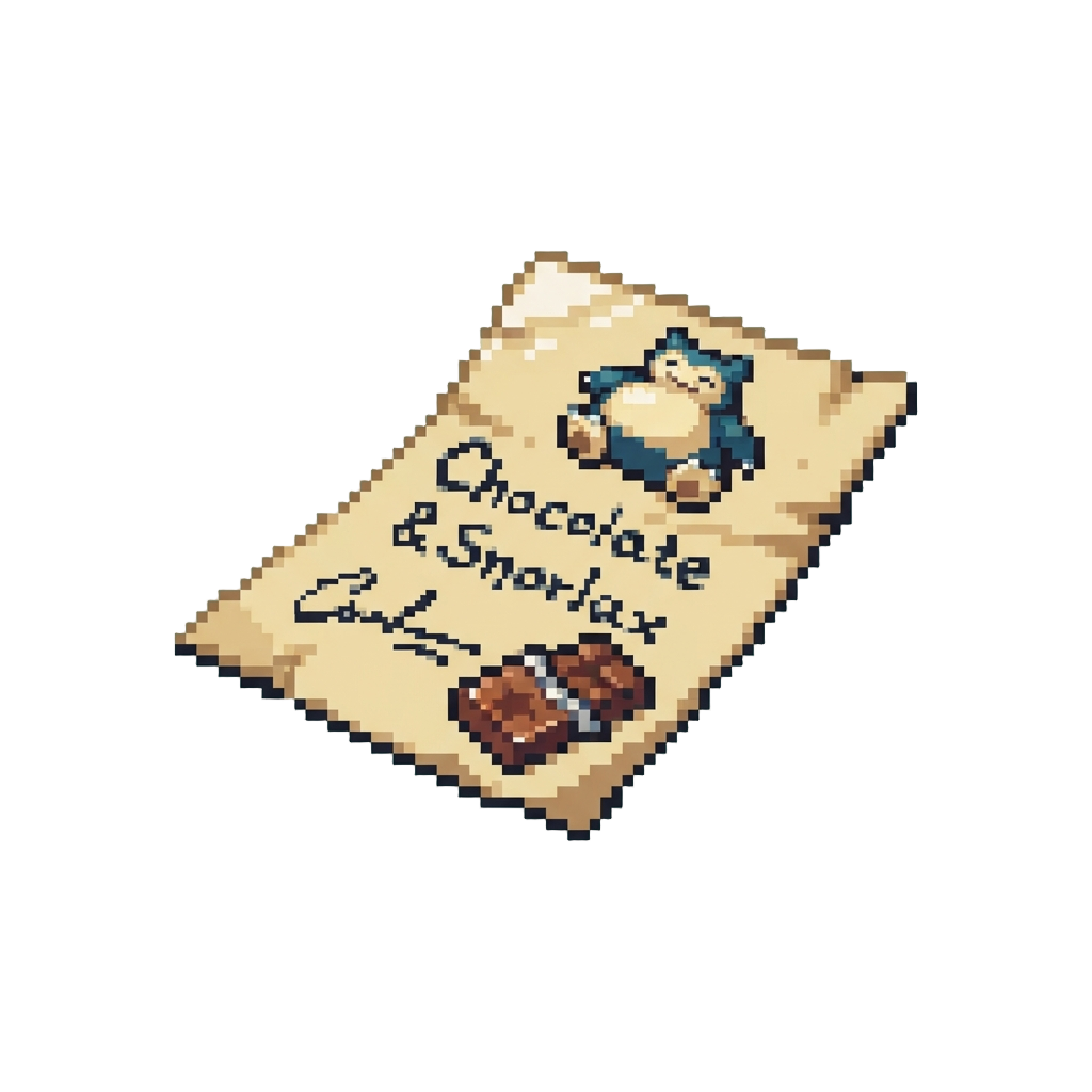 An Autograph Signed by Chocolate & Snorlax