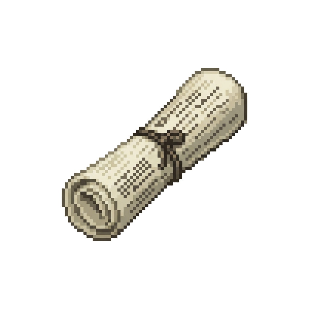 A Rolled-up Old Newspaper