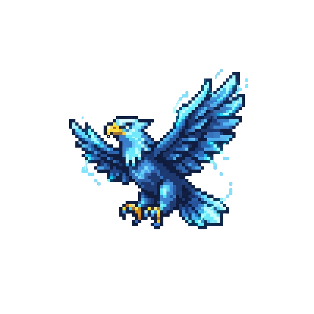 A Soaring Electric Eagle Silhouette