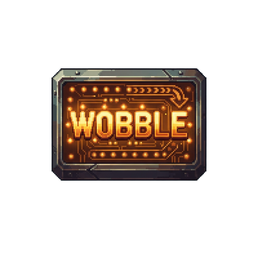 A Buzzing Amber 'wobble' Marquee Sign