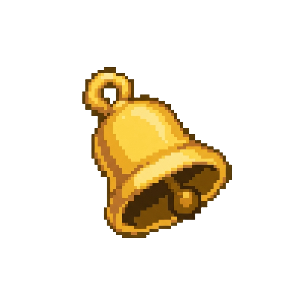 A Tiny Golden Bell Ringing Softly