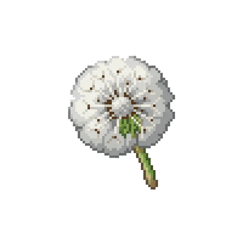 A Fluffy Dandelion Seed Head