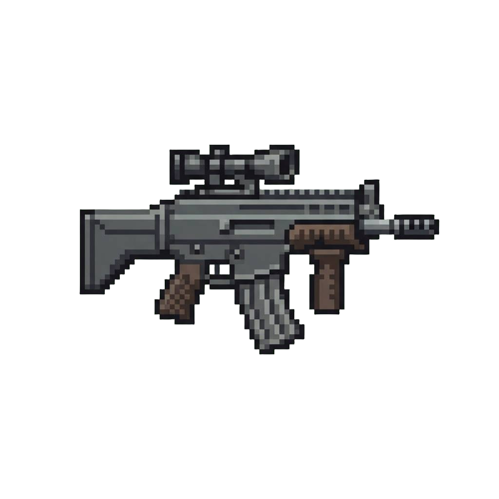 A Scoped Heavy Assault Rifle