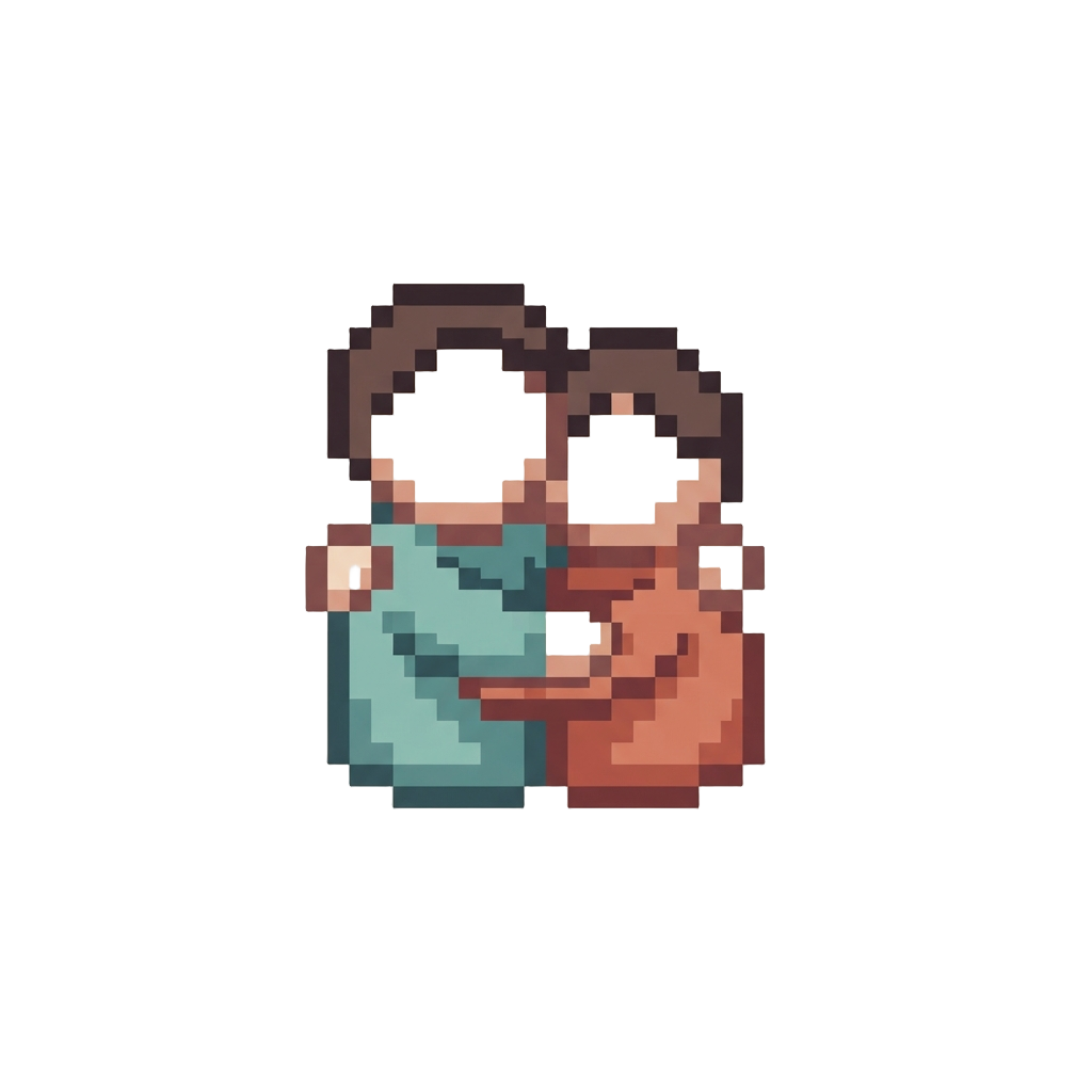 A Blank-faced Routine Greeting Hug