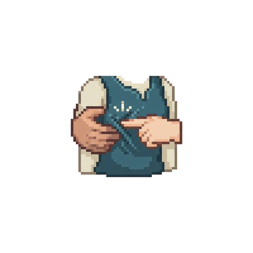 A Secret Tickle-poke to the Ribs During a Squeeze