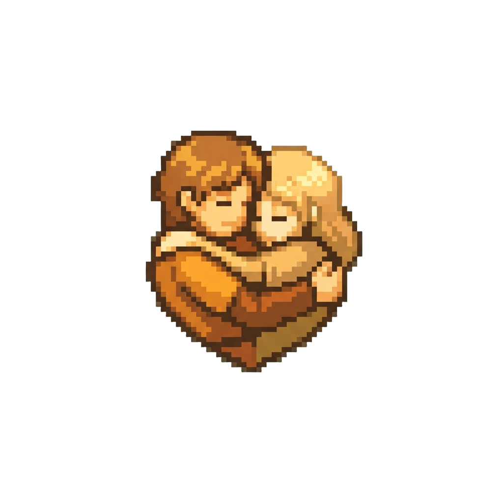 A Glowing Golden-hour Comforting Embrace