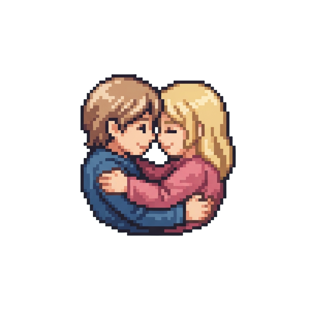 A Sweet Forehead-touching Emotional Hug