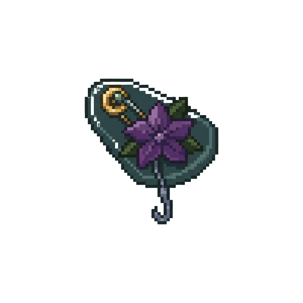 A Sneaky Flower-pin Trick Attached to the Shoulder