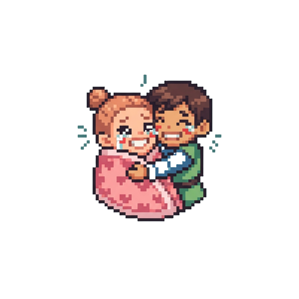 An Overwhelming Joyful Teary-eyed Cuddle