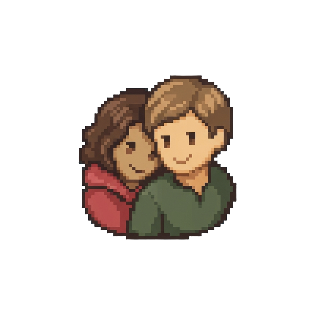 An Cozy Head-on-shoulder Cuddle