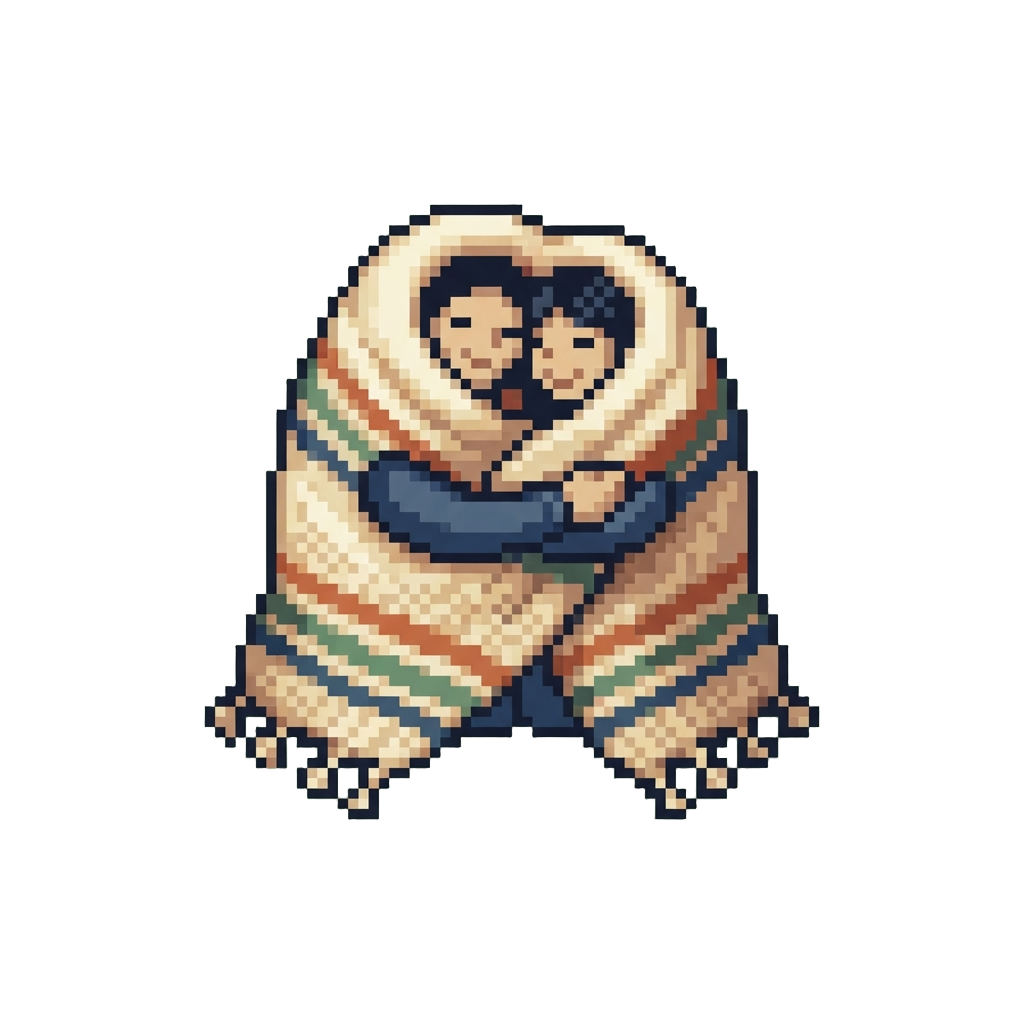 A Cozy Blanket-wrap Double Hug