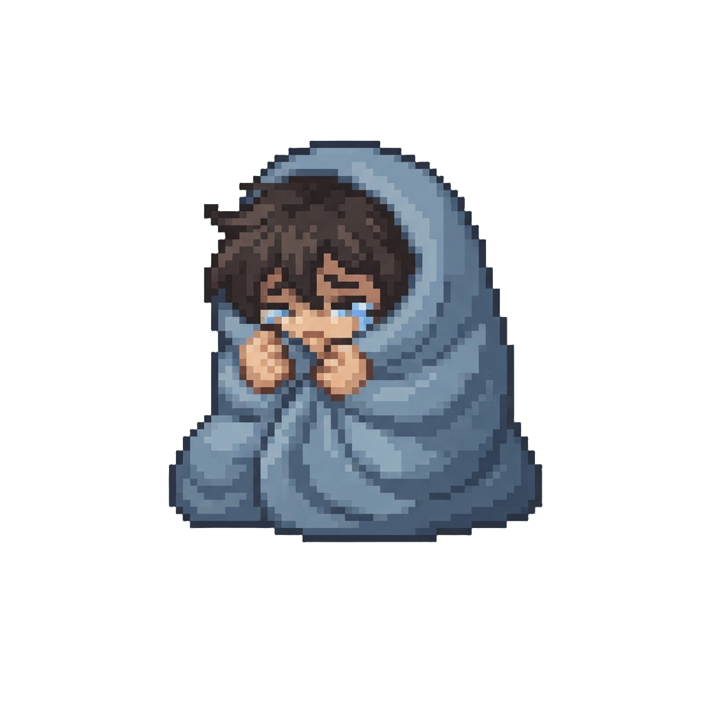 A Theatrical Sobbing Wrap-around Cuddle