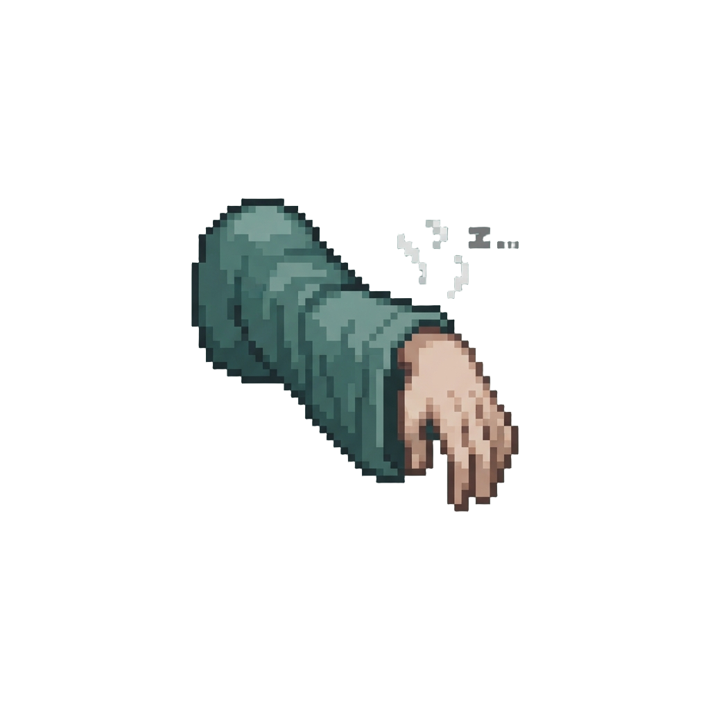 A Listless Loose-arm Drape with a Sigh