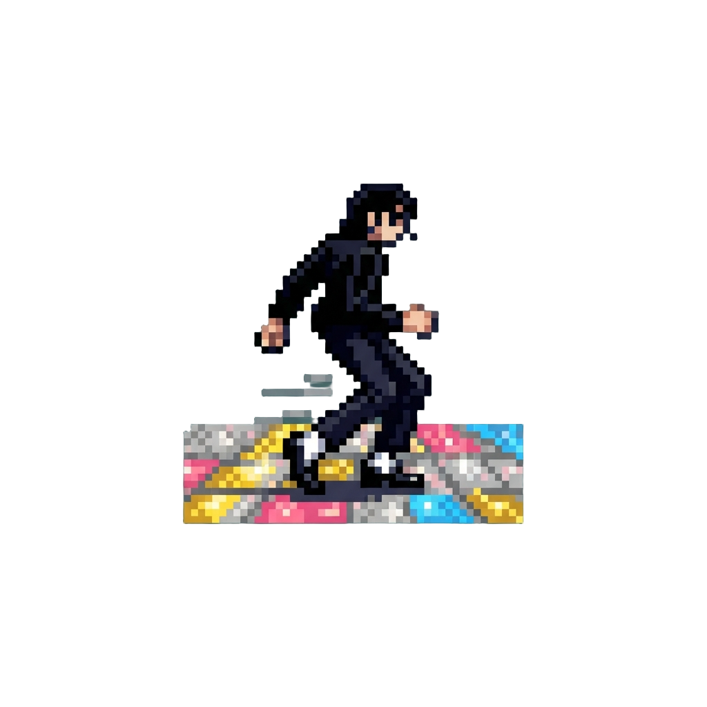 A Smooth Viral Moonwalk Across the Glitter Floor