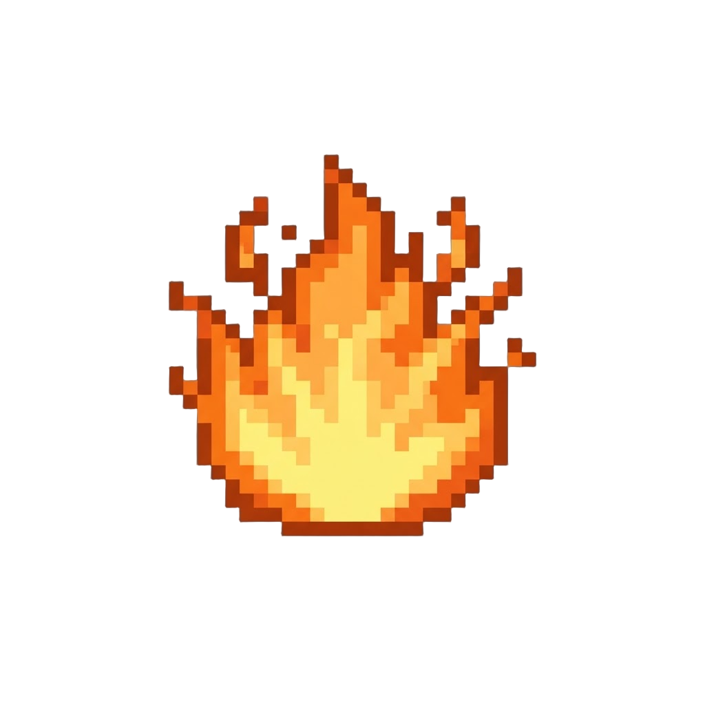 Fiery Orange Power Aura