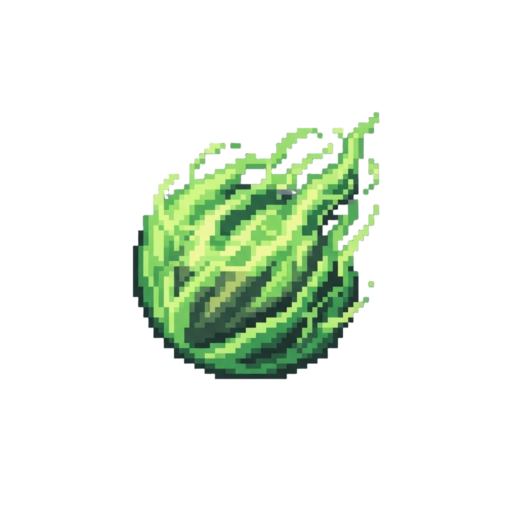 Toxic Green Power Aura
