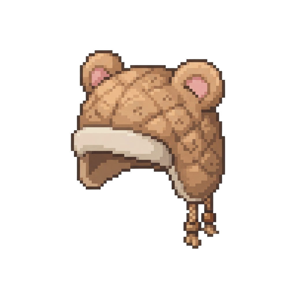 A Sweet Bear-ear Plush Hat