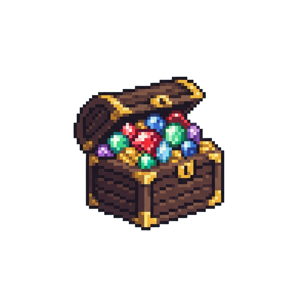 A Tiny Chest Overflowing with Glittering Gems