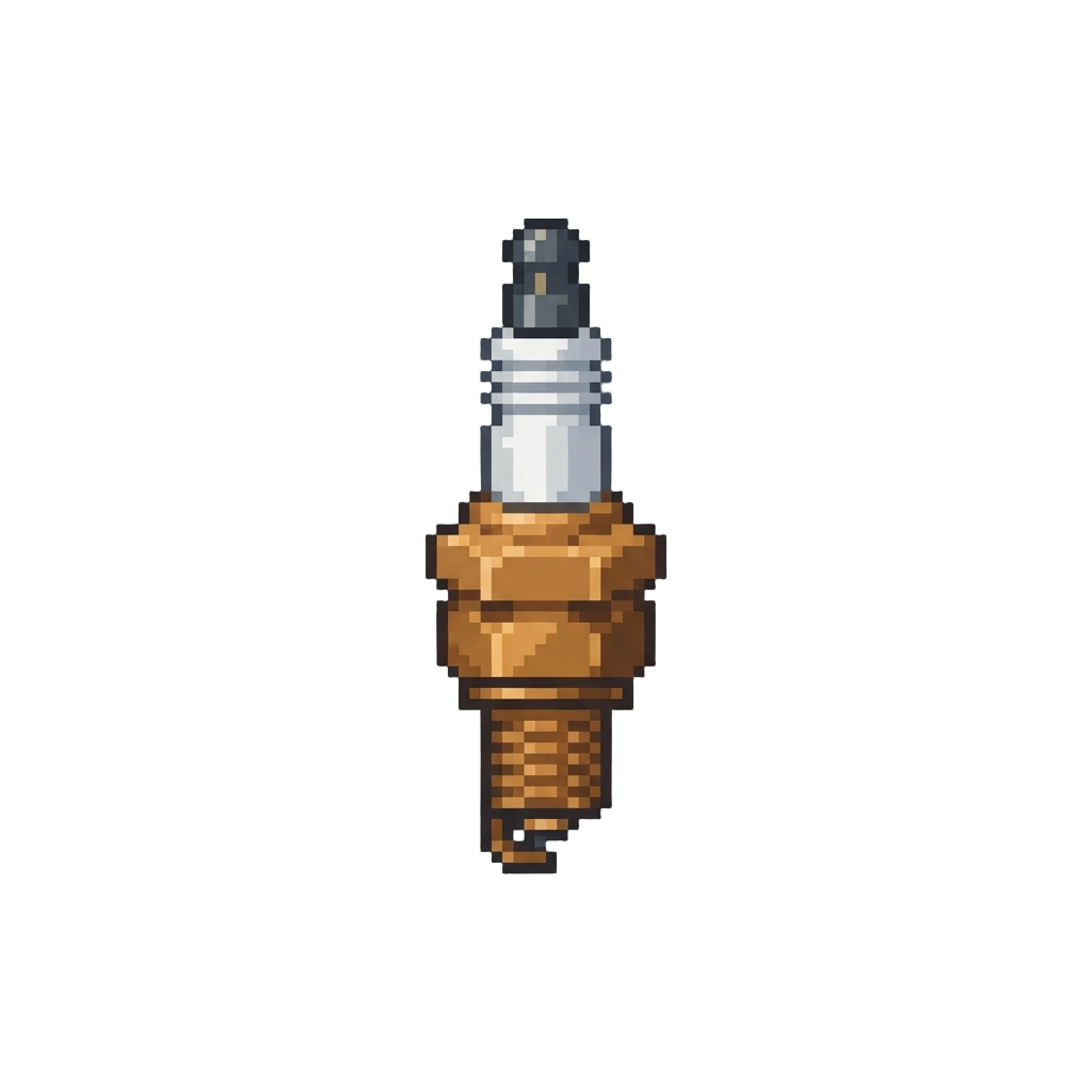 A Bronze Spark Plug Medallion