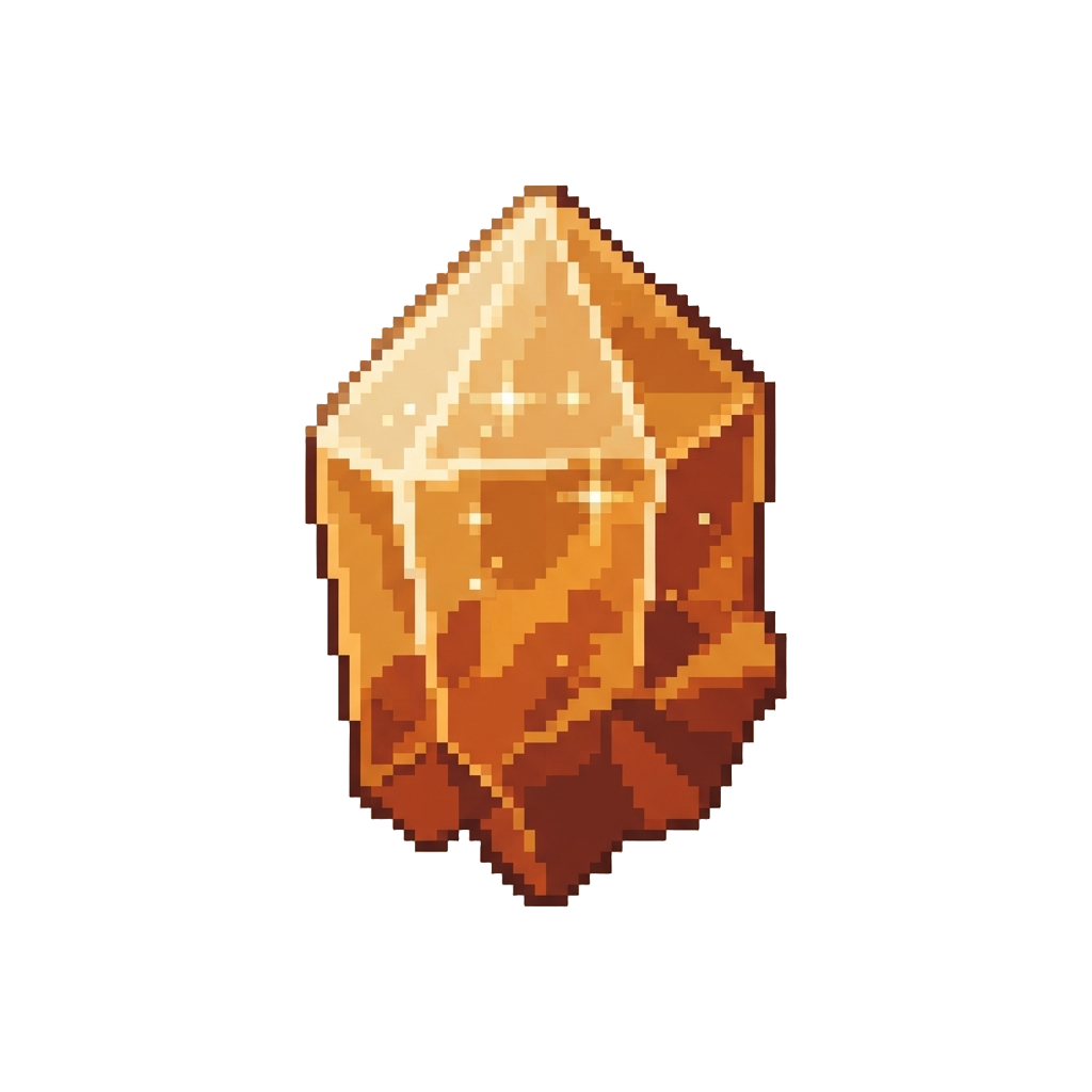 A Shimmering Desert Crystal