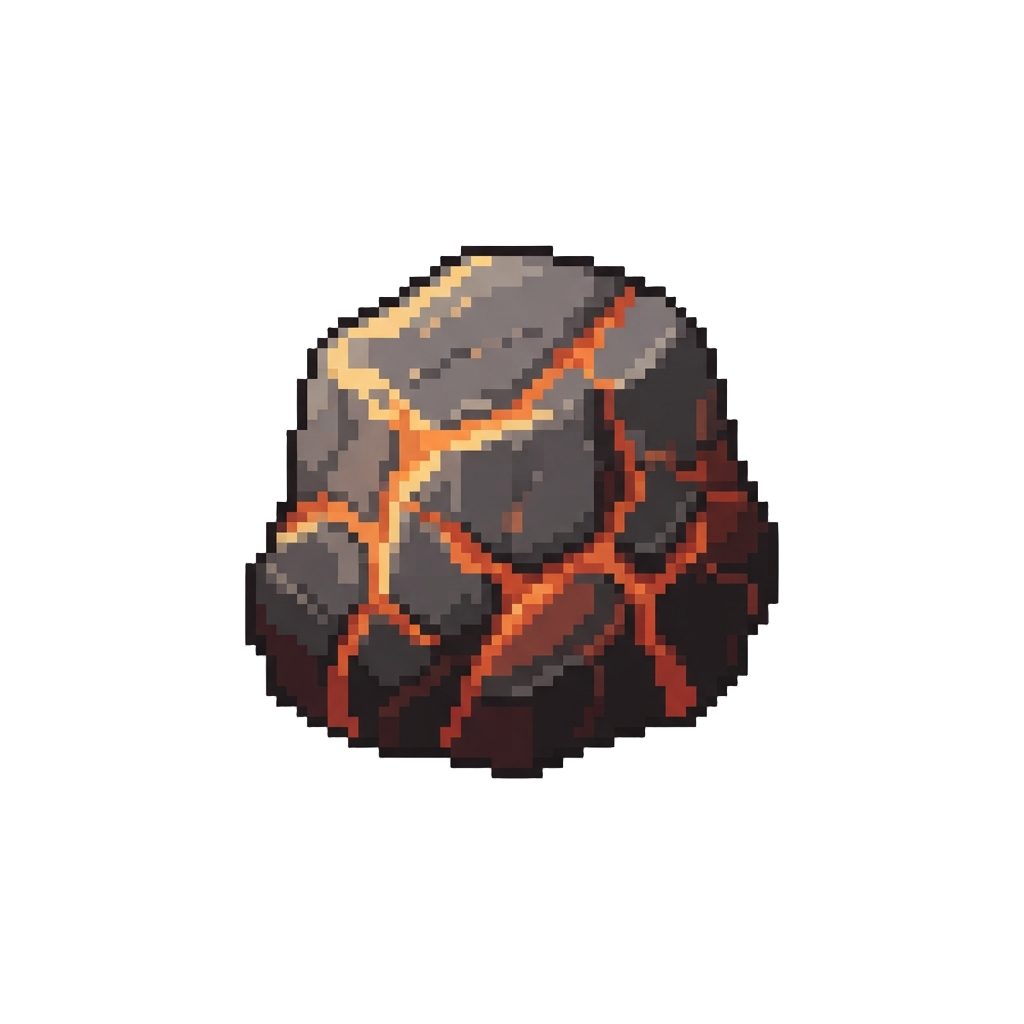 A Hardened Magma Stone