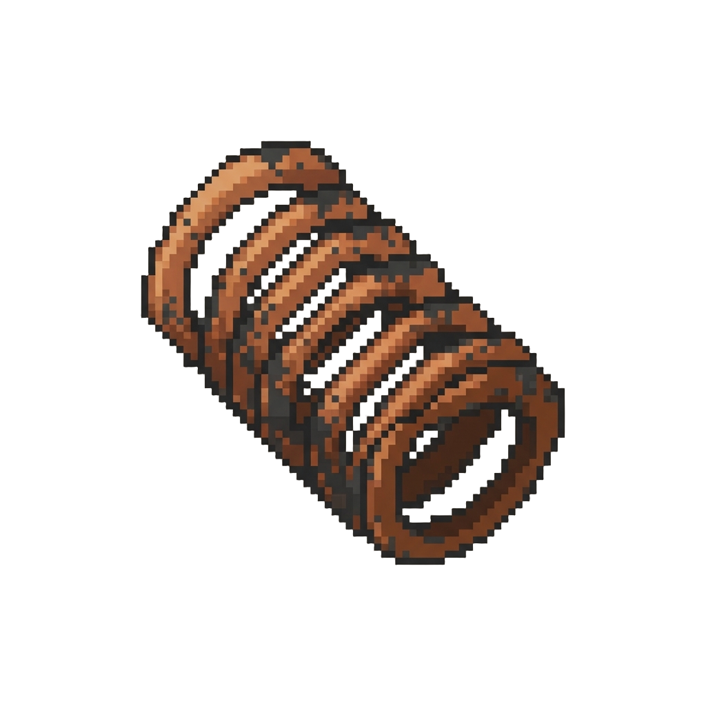 A Soot-covered Rusty Spring