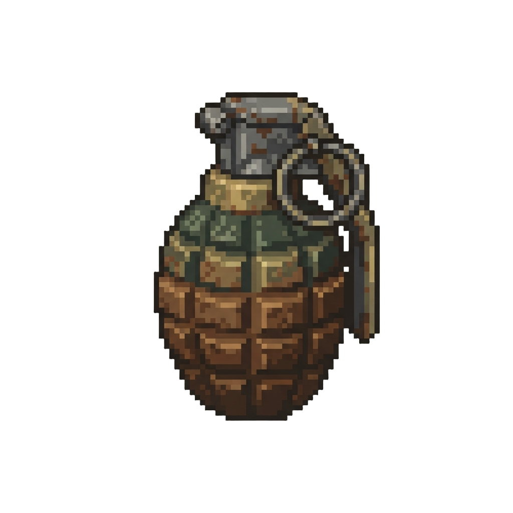 A Unexploded Rusty Grenade Souvenir