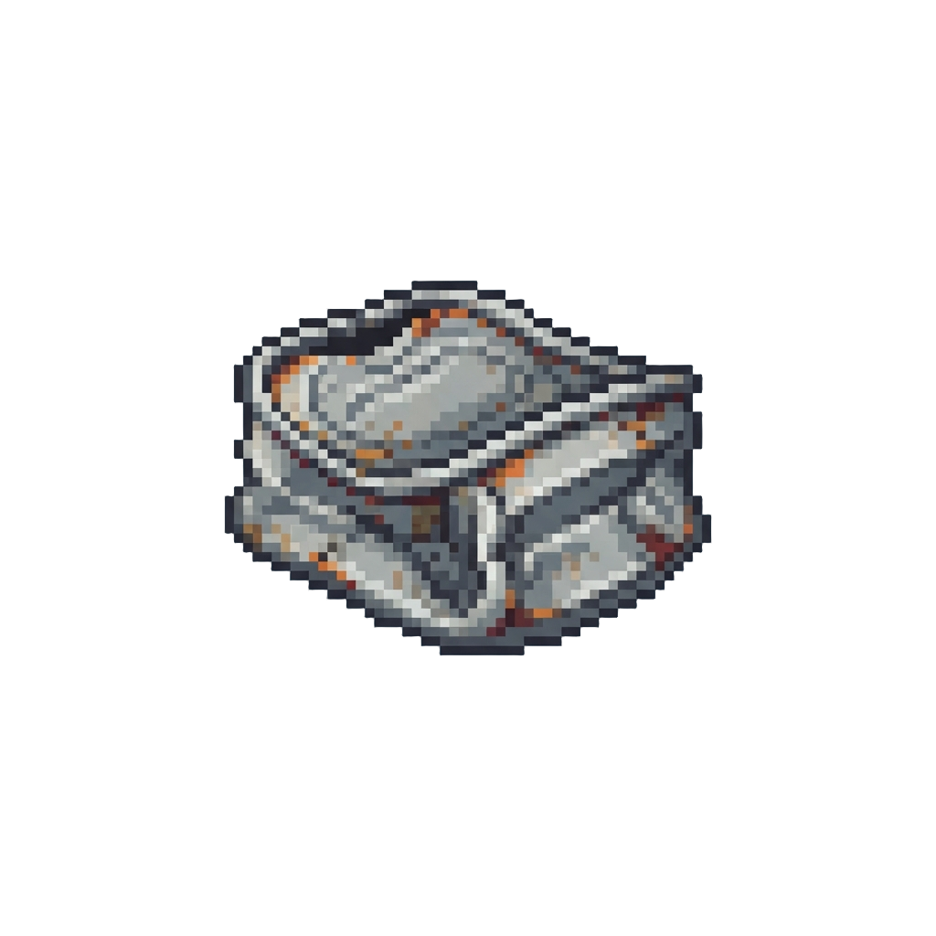 A Flattened Tin Can
