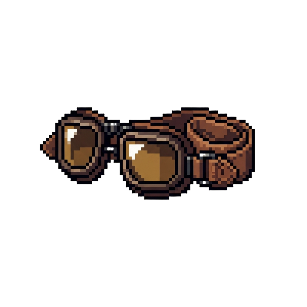 A Pair of Tinted Riding Goggles