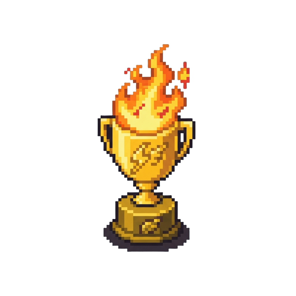 A Flaming Speedster Trophy