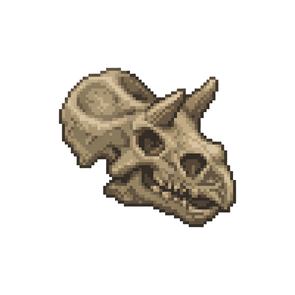 A Prehistoric Fossilized Skull