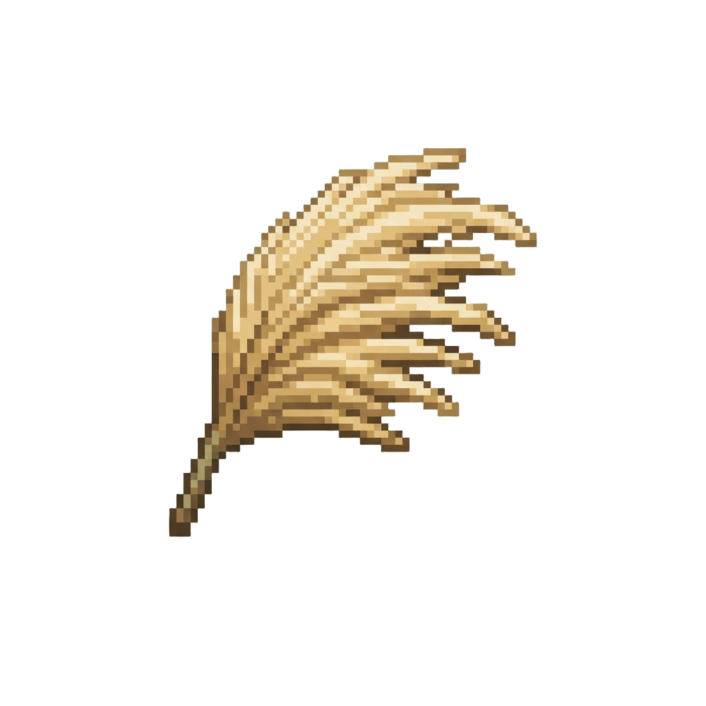A Wind-swept Golden Pampas Grass Field