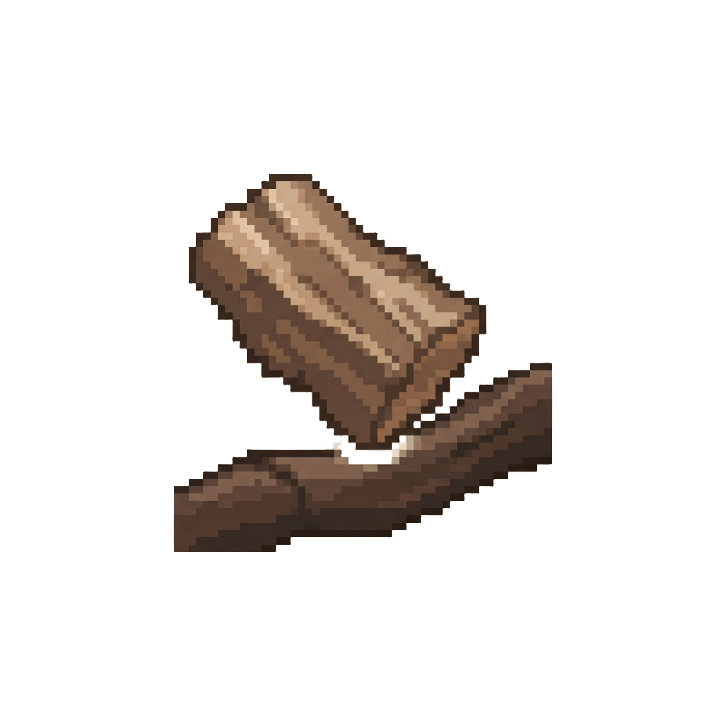 A Loose Piece of Tree Bark Clicking Against a Root