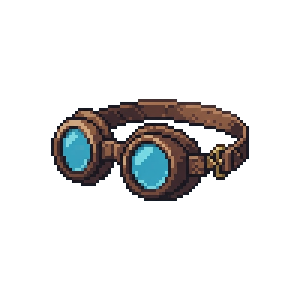 A Miniature Aviator Goggle Set