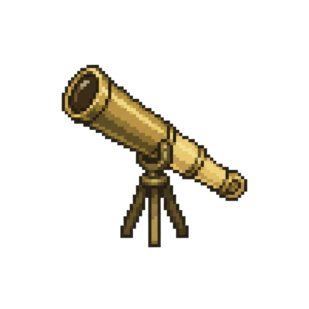 A Tiny Gilded Telescope