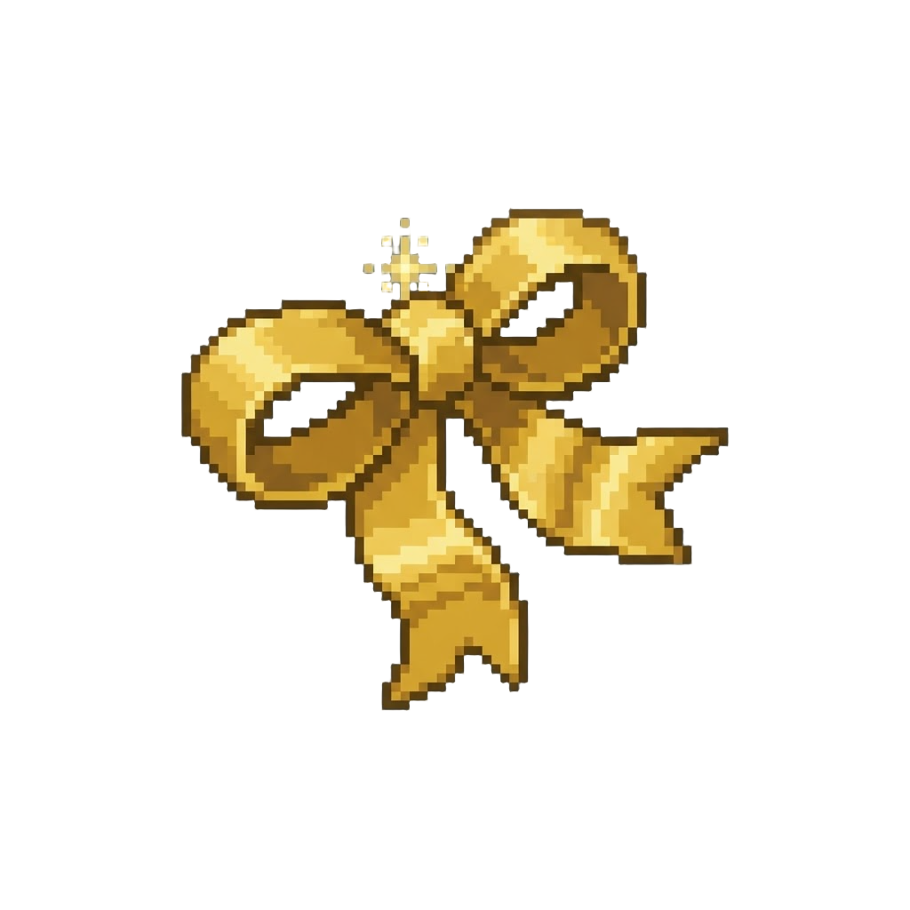 A Sparkling Golden Streamer