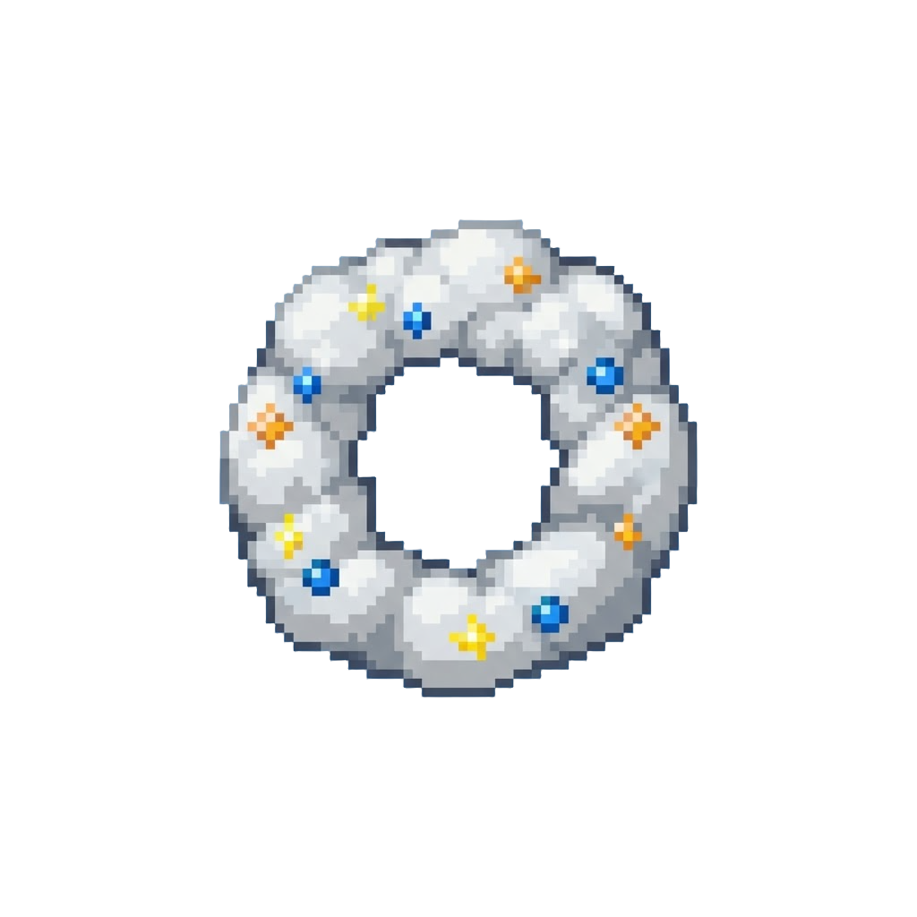 A Miniature Cloud Wreath