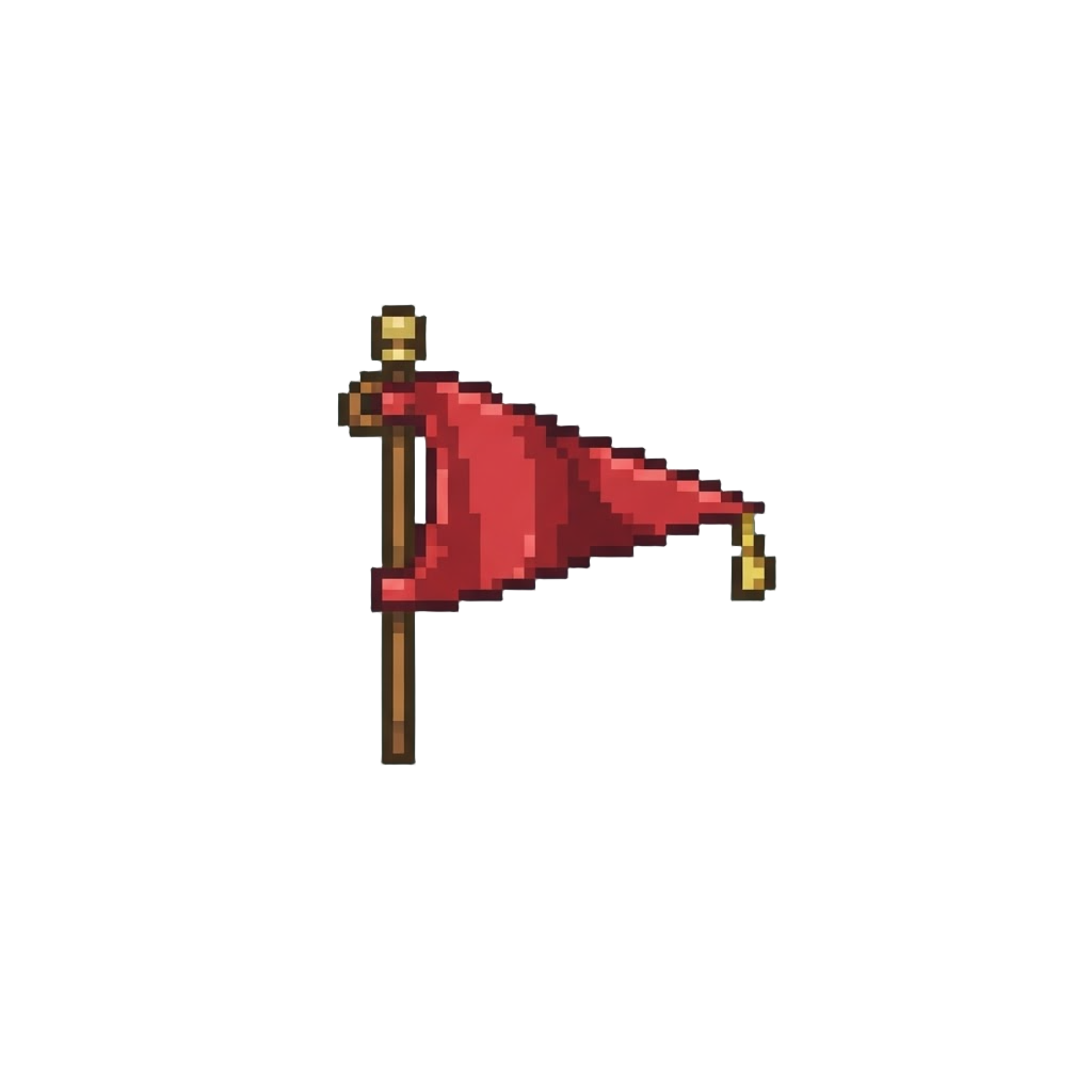 A Tiny Wind-pennant Flag