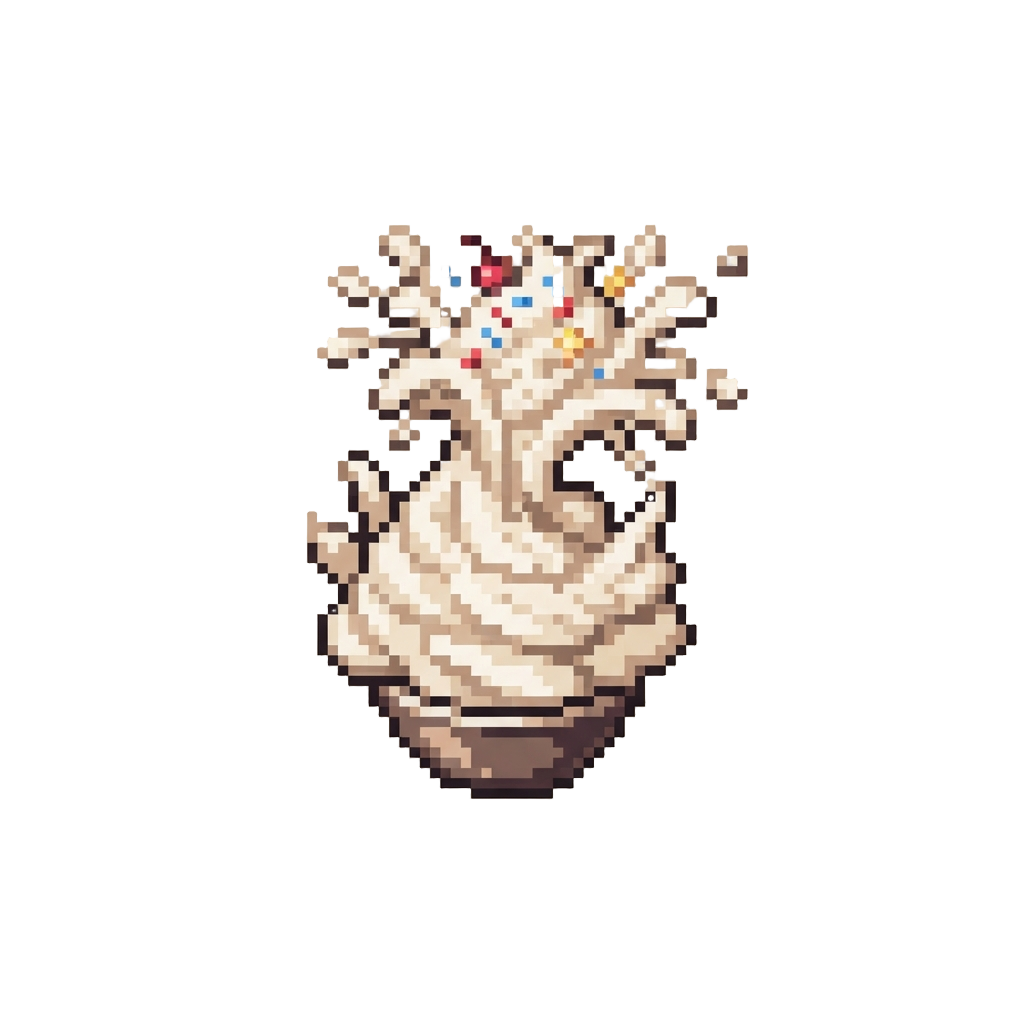 A Volcano Burst of Whipped Cream Everywhere