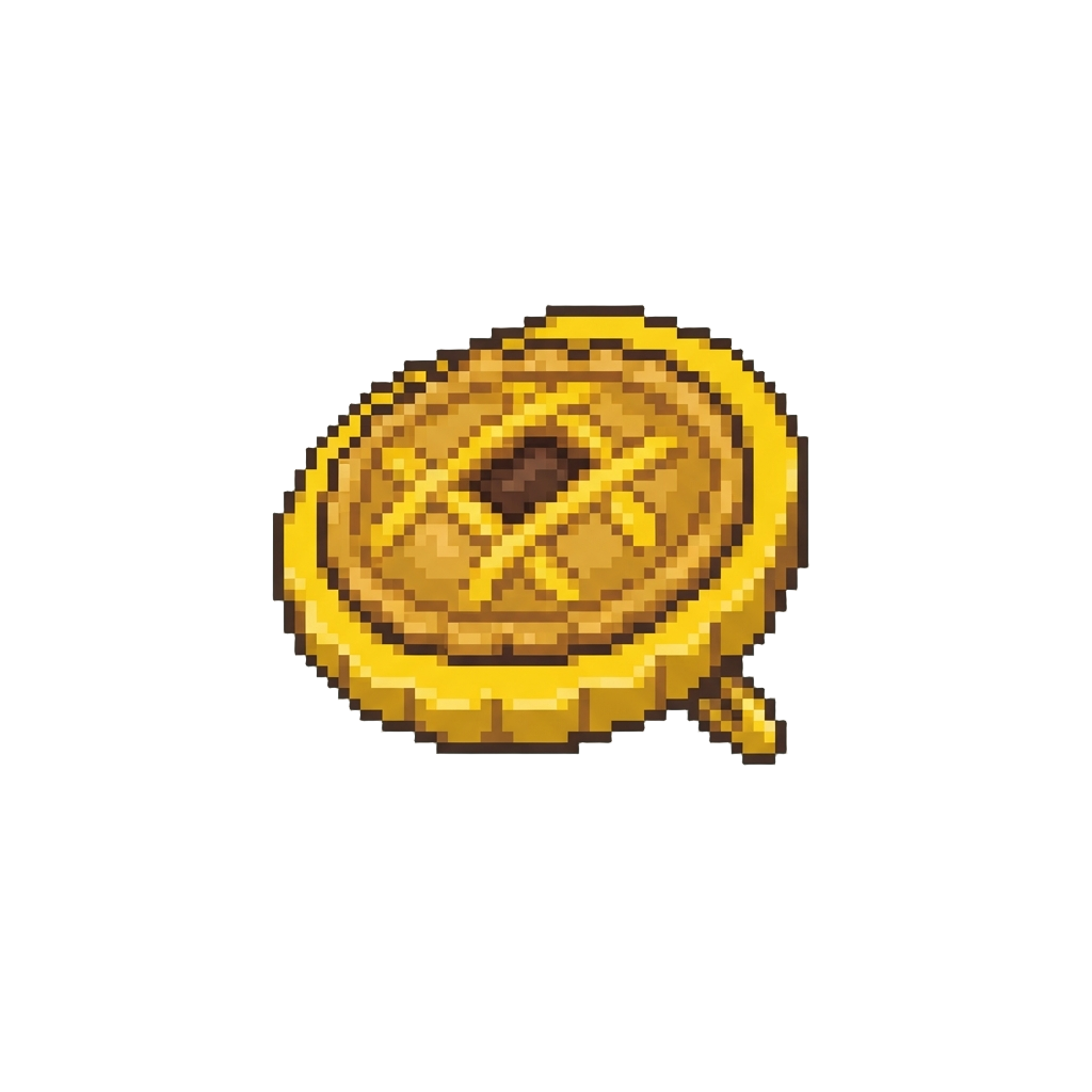 A Simple Yellow Gold Pie Pin