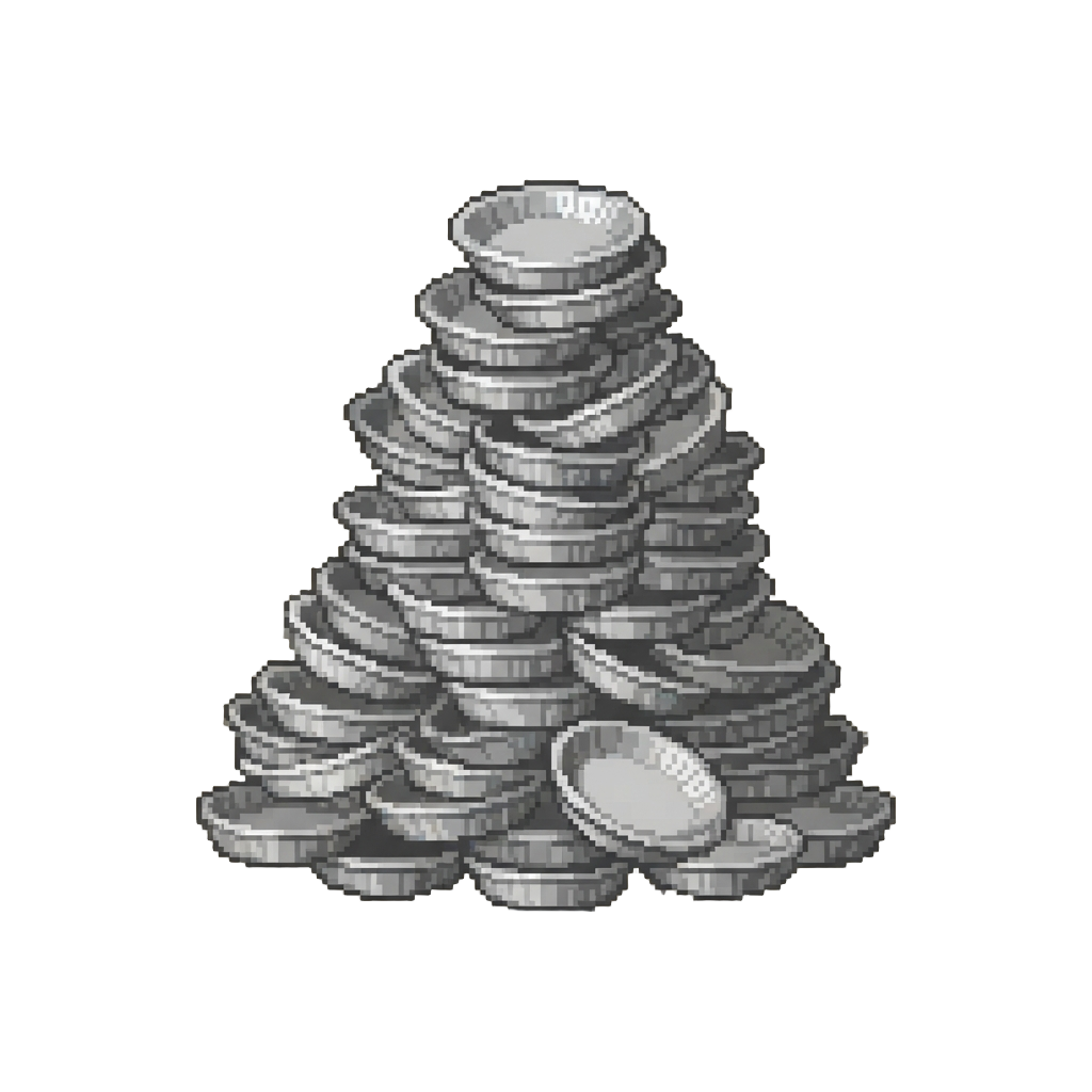 A Towering Mountain of Empty Pie Tins Around Them