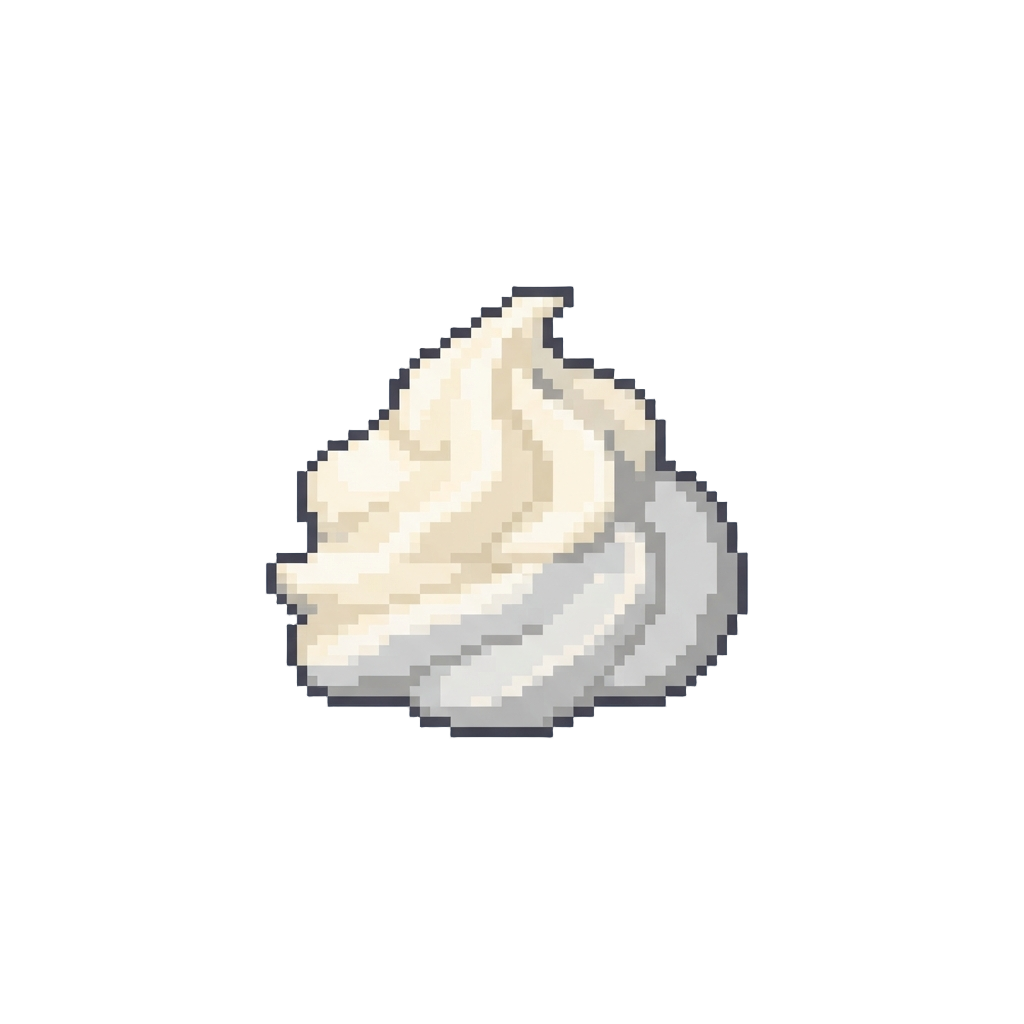 A Simple Splat of Whipped Cream on Their Face