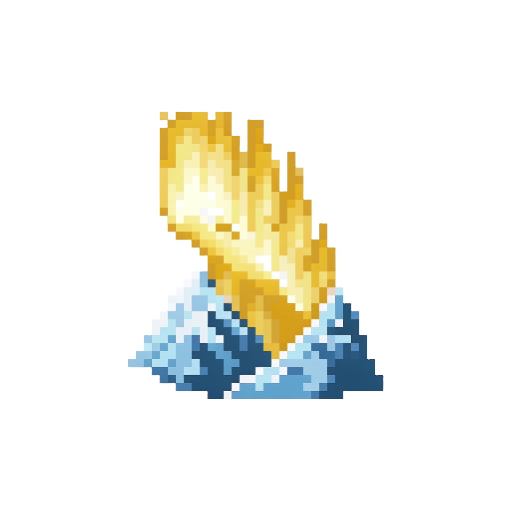A Radiant Golden Aurora Dancing Above Snow-dusted Jagged Peaks