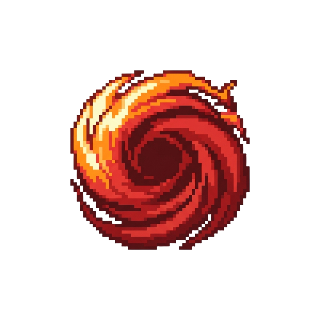 A Blazing Inferno Backspin Vortex