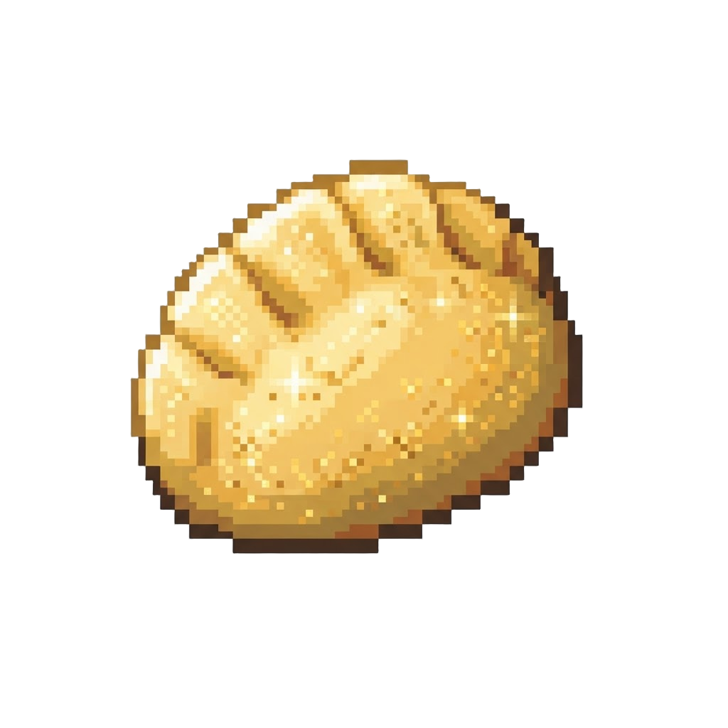 A Shimmering Golden Glitter-infused Dumpling