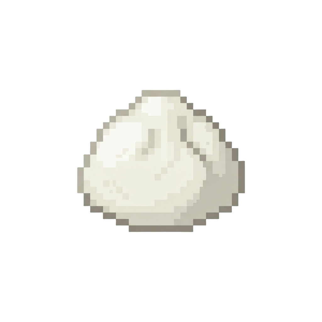 A Fluffy White Marshmallow-like Dumpling
