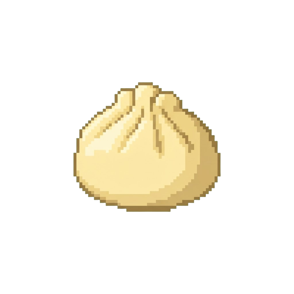 A Soft Banana-yellow Pastel Dumpling